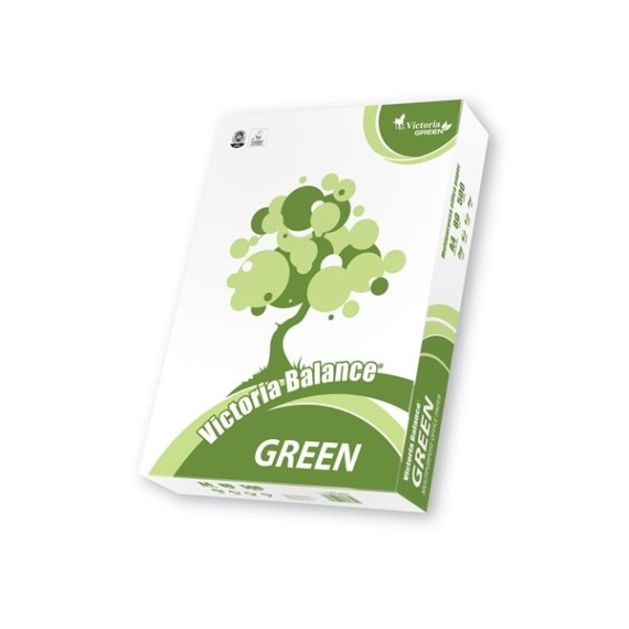 VICTORIA Másolópapír, újrahasznosított, A4, 80 g, VICTORIA "Balance Green"