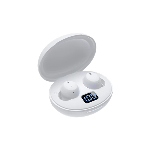 WHITE SHARK GEB-TWS02W VORTEX-W bluetooth fülhallgató, fehér