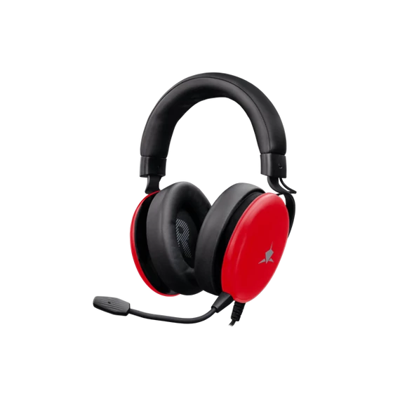 WHITE SHARK GH-2540R ELEPHANT-R  vezetékes gamer fejhallgató mikrofonnal, piros