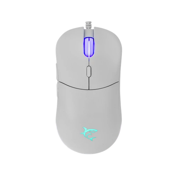 WHITE SHARK BAGDEMAGUS-W, GM-5010W gamer egér, 6D, fehér, 7200 dpi, RGB