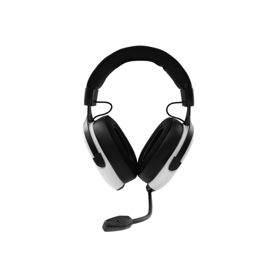 White Shark FOX-W, GH-2445W, gamer fejhallgató, mikrofonnal, fehér