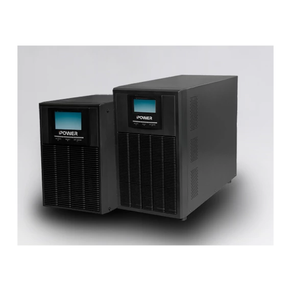 iPOWER UPS, 3000VA, 3000W, 8x IEC C13 + 1x  C19 SNMP/USB/RS-232, szünetmentes tápegység, LCD kijelző, AVR, online, tower