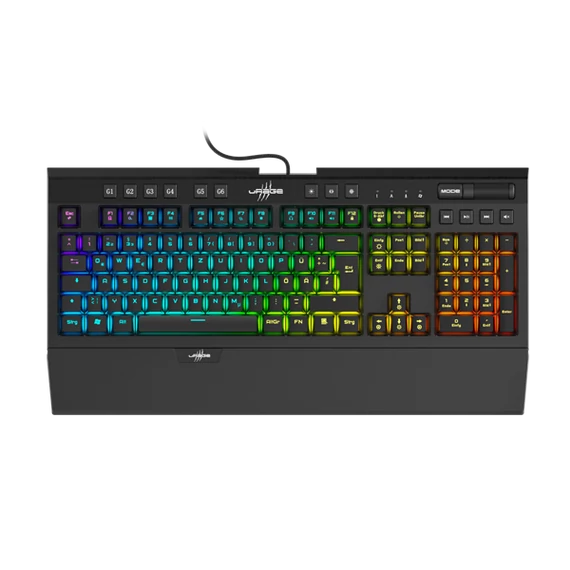 URAGE by HAMA 217825, GAMING "URAGE EXODUS 900" MECHANIKUS BILLENTYŰZET, RGB, BLUE SWITCH