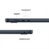 Apple Macbook Air 15,3" M5 10C CPU/10C GPU, 24GB/4TB - Midnight - HUN KB