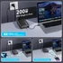 BLACKBIRD Hálózati Töltő Hordozható GAN 200W 4xUSB-C PD + 4xUSB QC, Fekete