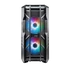 COOLER MASTER Ház ATX HAF 700 + 5db Ventilátor + ARGB Gen2 Kontroller + HUB, Tápegység nélkül, Üvegfalú, fekete