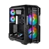COOLER MASTER Ház ATX HAF 700 + 5db Ventilátor + ARGB Gen2 Kontroller + HUB, Tápegység nélkül, Üvegfalú, fekete