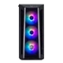 COOLER MASTER Ház Midi ATX MasterBox MB520 ARGB + 4db Ventilátor, Tápegység nélkül, Üvegfalú, Fekete
