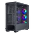 COOLER MASTER Ház Midi ATX MasterBox MB520 ARGB + 4db Ventilátor, Tápegység nélkül, Üvegfalú, Fekete