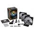 CORSAIR Rendszerhűtő Ventilátor, LL120 RGB + Lighting Node CORE Kontroller + HUB, 12cm, fekete, 3db/csomag