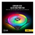 CORSAIR Rendszerhűtő Ventilátor, iCUE QL120 RGB, 12cm, fekete