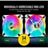 CORSAIR Rendszerhűtő Ventilátor, iCUE QL120 RGB + Lighting Node CORE Kontroller, 12cm, fehér, 3db/csomag