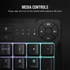 CORSAIR Vezetékes Billentyűzet Gaming, K55 CORE RGB, Médiavezérlő gombok, Cseppálló, US, fekete