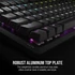 CORSAIR Vezetékes Billentyűzet Gaming, K70 CORE RGB, Mechanikus, MLX Red switch, 104 gombos, US, fekete