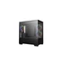 DEEPCOOL Ház Micro ATX CG380 3F, Tápegység nélkül, Fekete, Üvegfalú