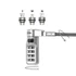 DICOTA D31713 Notebook zár Lock Combination Universal