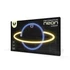 FOREVER LIGHT Neon LED dekorációs lámpa SATURN,  ki/be kapcsoló, USB vagy 3xAA 1,5V, 2m kábel,