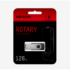 HIKSEMI Pendrive 128GB M200S "Rotary" U3 USB 3.0, Szürke-Fekete (HIKVISION)