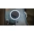 HUMANAS BM01 professzionális kozmetikai tükör, 2 oldalas, LED háttérvilágítás, 20 cm átmérő, 5x zoom, 3 színhőmérséklet