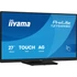 IIYAMA touch IPS monitor, 27", 1920 x 1080, 16:9, 300cd, 4ms, 1000:1, VGA/HDMI/USB, T2754MSC-B2AG