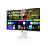 LG Smart IPS monitor 31.5" 32SR85U-W, 3840x2160, 16:9, 400cd/m2, 5ms, 2xHDMI/2xUSB/USB-C/Bluetooth/AirPlay2, hangszóró