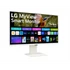 LG Smart IPS monitor 31.5" 32SR85U-W, 3840x2160, 16:9, 400cd/m2, 5ms, 2xHDMI/2xUSB/USB-C/Bluetooth/AirPlay2, hangszóró