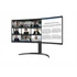 LG ívelt monitor 34" 34WR55QK, 3440x1440, 21:9, 300cd/m2, 5ms, HDMIx2/DisplayPort/USB-C