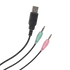 MARWUS GH602 vezetékes gaming headset LED világítással (2 × 3.5mm audio jack + USB táp, ergonomikus)