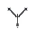 MULTIBRACKETS 2 karos asztali konzol, M VESA Gas Lift Arm Dual Black (15-32", max.VESA: 100x100 mm, 10 kg)