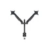 MULTIBRACKETS 2 karos asztali konzol, M VESA Gas Lift Arm Dual Black HD (15-32", max.VESA: 100x100 mm, 21 kg)