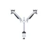MULTIBRACKETS 2 karos asztali konzol, M VESA Gas Lift Arm Dual Silver (15-32", max.VESA: 100x100 mm, 10 kg)