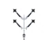 MULTIBRACKETS 4 karos asztali konzol, M VESA Gas Lift Arm Quad Silver (15-32", max.VESA: 100x100 mm, 10 kg)