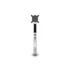 MULTIBRACKETS Asztali konzol, M VESA Gas Lift Arm Single Silver HD (15-34", max.VESA: 100x100 mm, 21 kg)