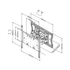 MULTIBRACKETS Fali konzol, M VESA Super Slim Tilt & Turn Plus HD (40-86", max.VESA: 400x400 mm, 65 kg)