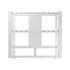 MULTIBRACKETS Fali motoros konzol, M Motorized Wallmount 80 kg White HD (42-110")
