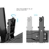 MULTIBRACKETS Fali konzol, M VESA Wallmount Super Slim Tilt 400 MAX (32-55", max.VESA: 400x400 mm, 35 kg)