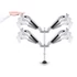 MULTIBRACKETS 4 karos asztali konzol, M VESA Gas Lift Arm Quad Silver (15-32", max.VESA: 100x100 mm, 10 kg)