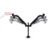 MULTIBRACKETS 2 karos asztali konzol, M VESA Gas Lift Arm Dual Black (15-32", max.VESA: 100x100 mm, 10 kg)