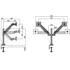 MULTIBRACKETS 2 karos asztali konzol, M VESA Gas Lift Arm Dual Silver (15-32", max.VESA: 100x100 mm, 10 kg)