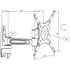 MULTIBRACKETS Fali konzol, M VESA Flexarm 360 II White 75 100 200 (15-32", max.VESA: 200x200 mm, 15 kg)