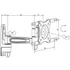 MULTIBRACKETS Fali konzol, M VESA Flexarm 360 II White 75 100 200 (15-32", max.VESA: 200x200 mm, 15 kg)
