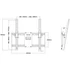 MULTIBRACKETS Fali konzol, M Universal Tilt Wallmount Black Medium (32-65", max.VESA: 400x400 mm, 75 kg)
