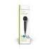 Nedis MPWD01BK dinamikus mikrofon, rögzített kábel  5 m,  80 Hz - 12 kHz  600 Ohm  -75 dB, kapcsoló