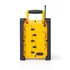 Nedis RDFM3100YW munka rádió, FM, bluetooth, rezgéscsillapítás, 15W, 20 FM állomás, 3,5 mm audióbemenet