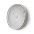 Nedis CLWA015PC30SR falióra, 30 cm átmérő,  1 x AA, ezüst/fehér, quarz technológia, 1,5V
