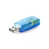 Nedis USCR10051BU USB hangkártya, 3,5mm mikrofon és fejhallgató csatlakozás