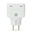 Nedis WIFIPO130FWT kültéri okos konnektor, Wi-Fi, IP44, fogyasztás mérő, 3680 W, földelt érintkező, Android™ / IOS