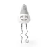 Nedis KAHM100CWT kézi mixer, 200 W, 5 sebességfokozat, turbófunkció, 2 dagasztóhorog / 2 habverő
