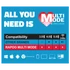 RAPOO 184533, MULTIMODE "M100 SILENT" BLUETOOTH + 2,4GHZ OPTIKAI EGÉR, SZÜRKE