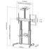 REFLECTA Gurulós TV állvány (TV Stand 100VC-Shelf), max. VESA: 1000x600mm, max.súly: 100kg
